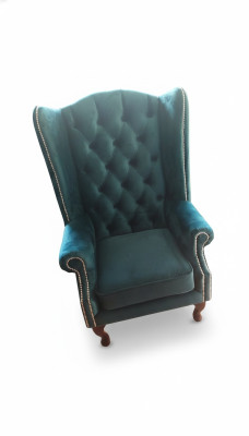 Ohrensessel Chesterfield Samt Einsitzer Luxus Sessel Couchen Sofa