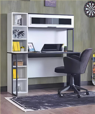 Kinderzimmer Schlafzimmer Möbel Komplettzimmer Jugendzimmer Schwarz Weiß 3tlg.