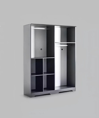 Kleiderschrank Schwarzer Schrank Schränke Schlafzimmer Möbel design