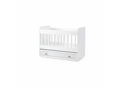 Babybett Kinderbett Bett Set Schublade weiß im Stil fürs Kinderzimmer