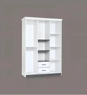 Landhaus Kleiderschrank Schlafzimmer Möbel Holz Weiß Schrank Edle Schränke