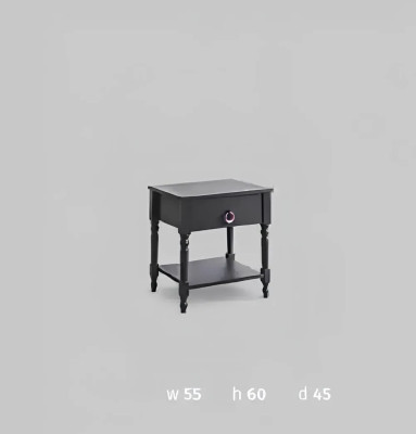 Moderner Nachttisch grau Holzmöbel im Schlafzimmer Design Nachtkonsolen