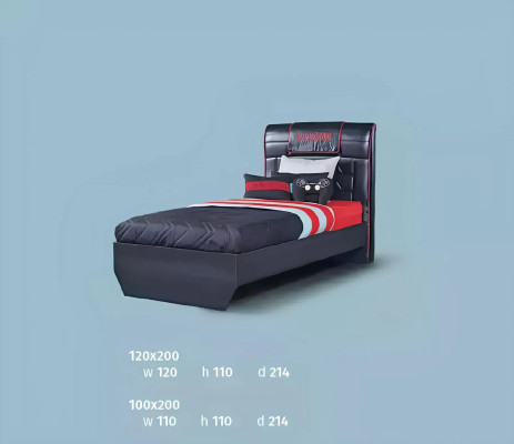 Designer Betten Kinderbett Jugendbett Holzmöbel mit weicher 120x200cm