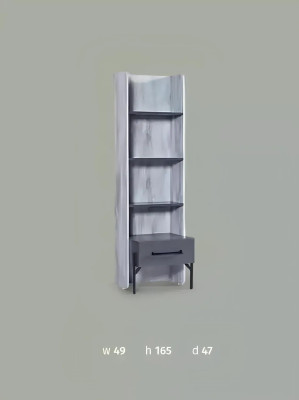 Regal Schrank Bücherregal Schränke Mehrzweck Möbel Braun 165x49x47