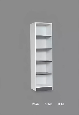 Regal Schrank Bücherregal Mehrzweck Regale Holz Schränke 170x46x42