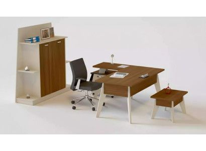 Eckschreibtisch Tisch Aktenschrank Couchtisch Schrank Möbel Büro 3tlg.