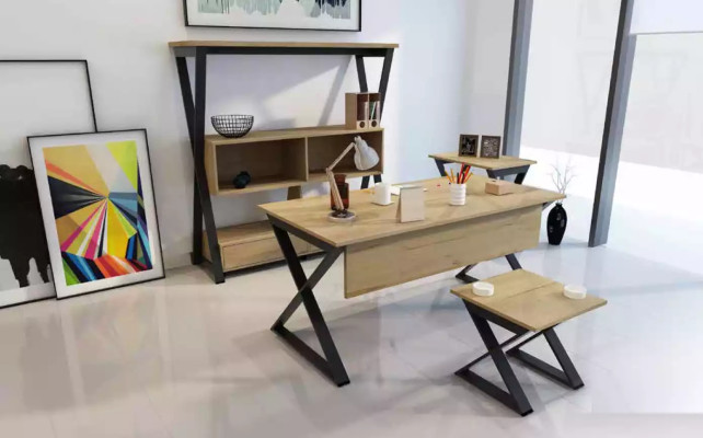 Designer Quadratischer Brauner Couchtisch Ablagetisch Beistelltisch