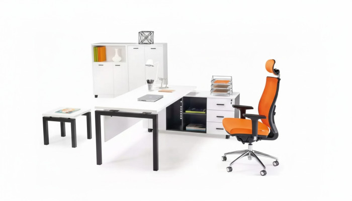 Büromöbel Einrichtung Schreibtisch Aktenschrank Couchtisch 4 tlg. Set