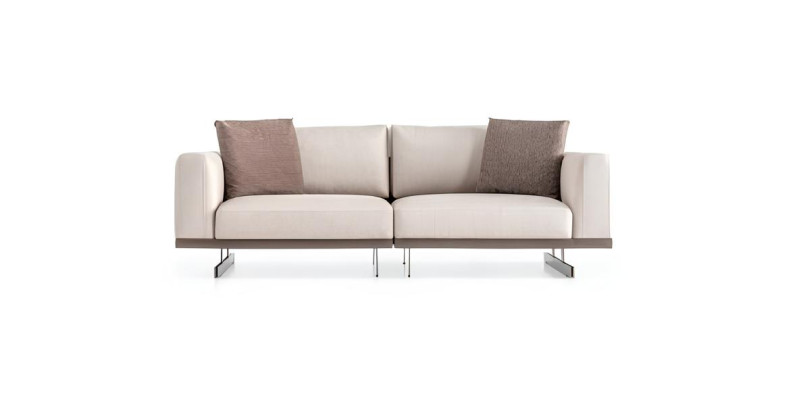 Moderner Dreisitzer Stoffsofa Luxus Couch Möbel Textil Wohnzimmermöbel
