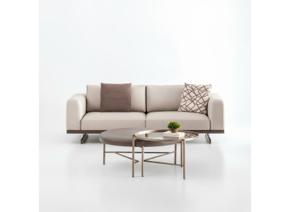 Moderner Dreisitzer Stoffsofa Luxus Couch Möbel Textil Wohnzimmermöbel