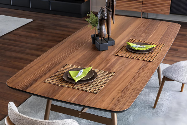 Essgruppe Esszimmer Esstisch Stühle Sideboard Set 7tlg Holz Braun Neu