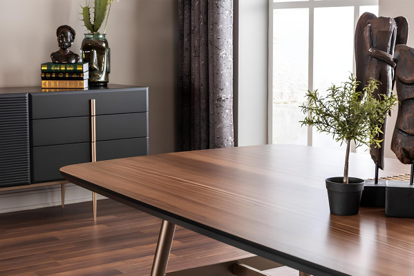 Esszimmertisch Esstisch Tisch Essecke Holz Baun Esszimmer Design Tische