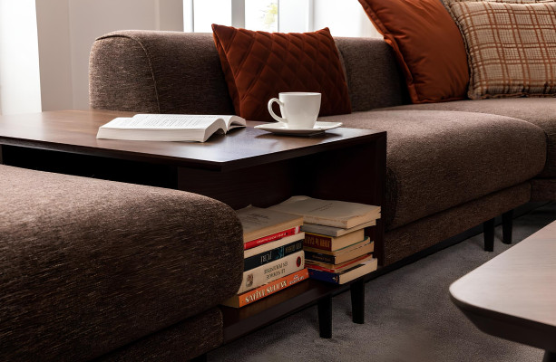 Modernes Ecksofa L-Form Couch Stoffsofas Edelstahl Wohnzimmermöbel Neu