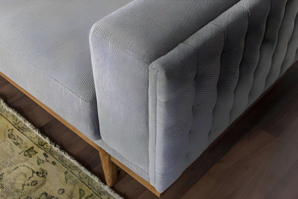 Dreisitzer Sofa 3 Sitzer Stoffsofa Sofas Modern Grau Stoff Couch Neu
