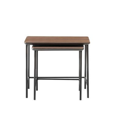Luxus Beitelltische Kaffetisch Modern Holzitsch Komplettes Set Braun Neu