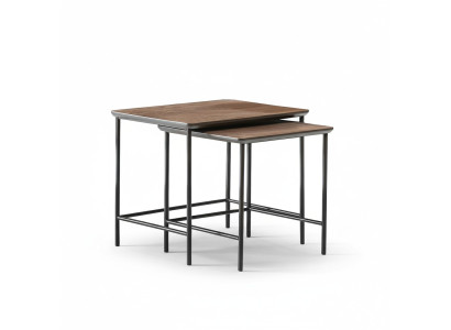 Luxus Beitelltische Kaffetisch Modern Holzitsch Komplettes Set Braun Neu