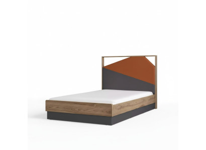 Kinderbett Bett 120 cm Bettgestelle Kinderzimmer Holz Bettrahmen Grau