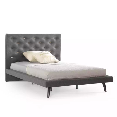 Komplete Jugendbett Kindermöbel Kinderzimmer Bett Holz Grau Set 5tlg