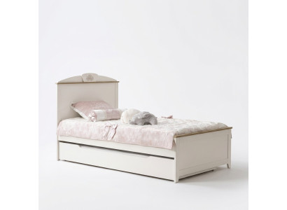 Holzbett Funktionsbett Ausziehbares Kinderbett Bett 120 Holz Weiß Neu