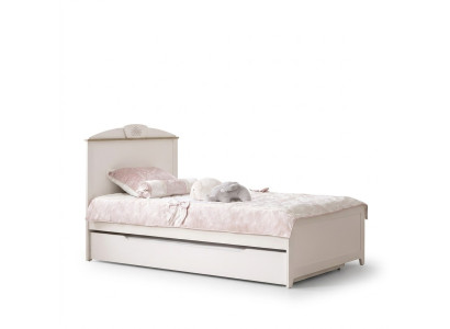 Kinderbett Holzbett Funktionsbett Ausziehbares Bett 100 Holz Weiß Neu