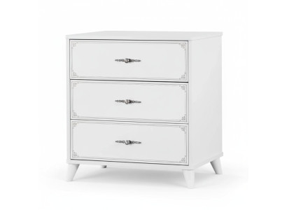 Sideboard Kommode Schrank Holz Kommoden Schlafzimmer Design Weiß Luxus