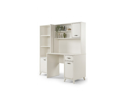 Gruppe Computertisch Schreibtisch Set Holz Bücherregal Weiß 3tlg Regal