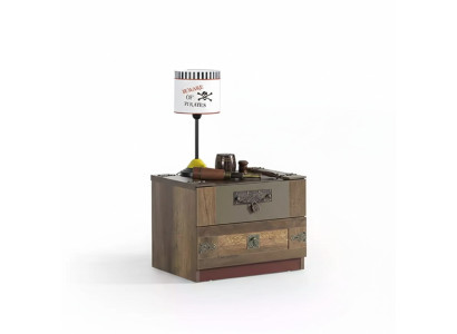 Nachtkonsole Kinderzimmer Nachttisch Holz Braun Kindernachttisch Luxus