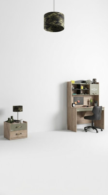 Bettrahmen Kindermöbel Set Kinderzimmer Garnitur Bett Grün 4tlg Holz