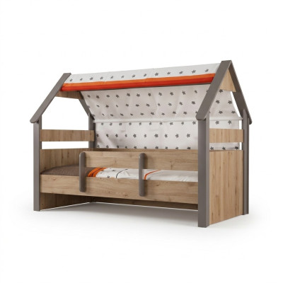 Kinderbett Bett Bettrahmen Kinderzimmer Holz Braun Betten Kindermöbel