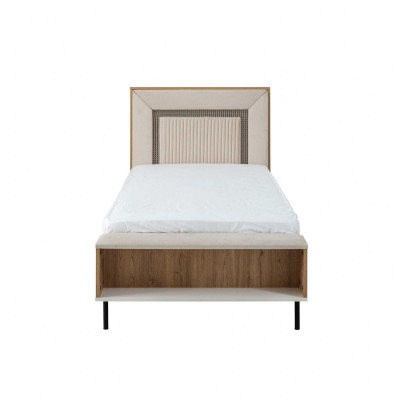 Garnitur Kinderzimmer Bett Kinderbett Kindermöbel Braun Holz Set 5tlg