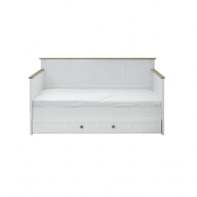 Kinderlaufstall Kinderbettchen Garnitur Bettchen Weiß Holz Set 3tlg