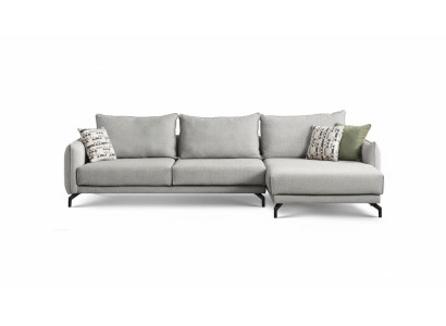 Couch L Form Ecksofa Wohnlandschaft Große Sofa Grau Modern Polstersofa