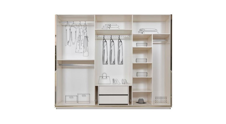 Garderobenschrank Kleiderschrank Holzschrank Moderne Schrank Weiß