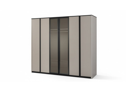 Schrank Kleiderschrank Garderobenschrank Moderne Holzschrank Grau
