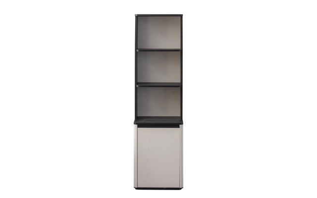 Weiß-schwarzer Bücherschrank Designer Bücherregal Kinder Standregal
