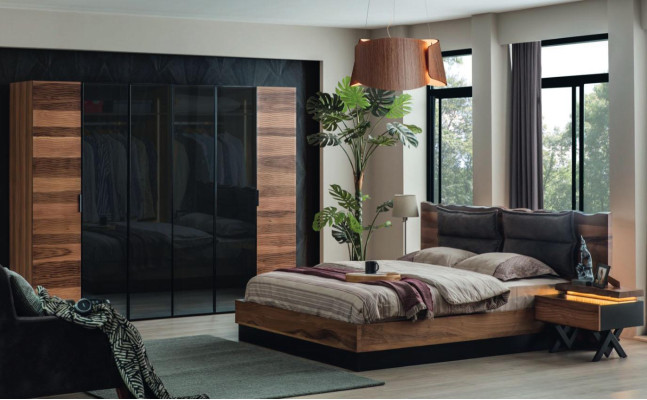  Moderner Schlafzimmer Kleiderschrank Designer Glas Schrank Luxus Möbel