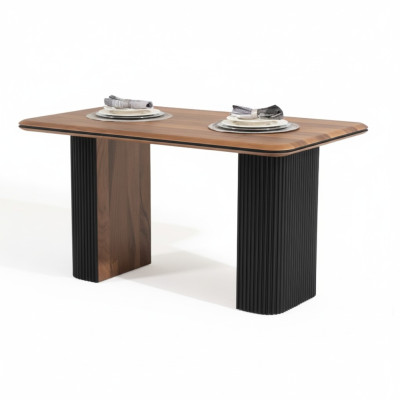Holztisch Esszimmertisch Esstisch 140 cm Tisch Holz Braun Esszimmer