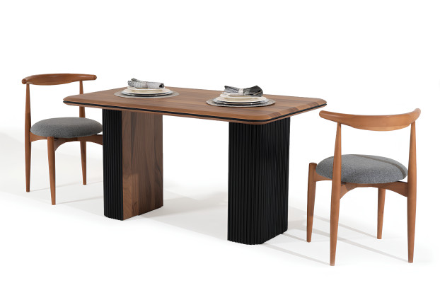 Sitzgarnitur Esszimmerstühle Küchenstühle Holzstühle Braun 6tlg Stühle