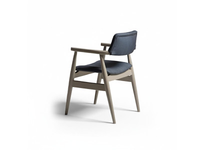 Küchenstühle Esszimmerstühle Holzstühle Set 2tlg Grau Polsterstühle