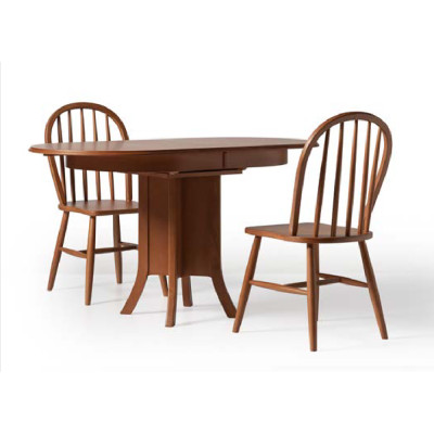 Gruppe Holzstühle Küchenstühle Esszimmerstühle Set 2tlg Braun Holz