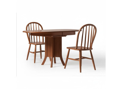 Essgruppe Holz Esszimmer Esstisch Stühle 3tlg Braun Essecke Barock