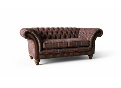 Chesterfield Zweisitzer Möbel 2 Sitzer Sofa Couch Polster Lounge Couchen