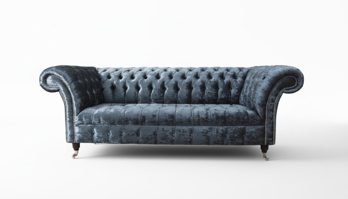 Design Sofa 3 Sitzer Couch Polster Sofas Stoff Wohnzimmer Textil Couchen