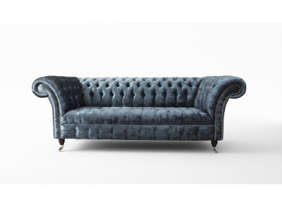 Design Sofa 3 Sitzer Couch Polster Sofas Stoff Wohnzimmer Textil Couchen