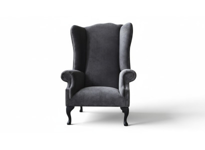 Ohrensessel Sessel Design Polster Sofa Couch Chesterfield Textil Möbel