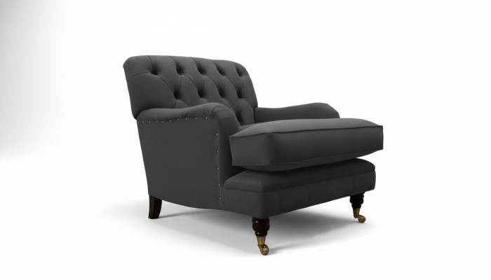 Chesterfield Sessel Couch Polster 1 Sitzer Design Couchen Textil Neu