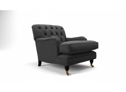Chesterfield Sessel Couch Polster 1 Sitzer Design Couchen Textil Neu