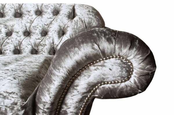 Chesterfield Polster Textil Sofa 2 Sitzer Sofa Design Luxus Stoffsofas