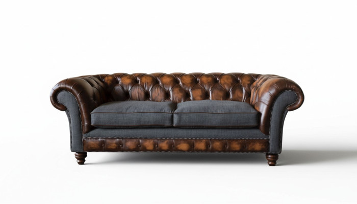 Chesterfield Design Luxus Polster Sofa Couch Sitz Wohnzimmer Leder Neu