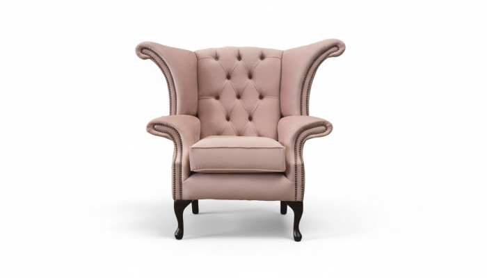 Ohrensessel Sessel Samt Design Polster Sofa Chesterfield Textil Möbel